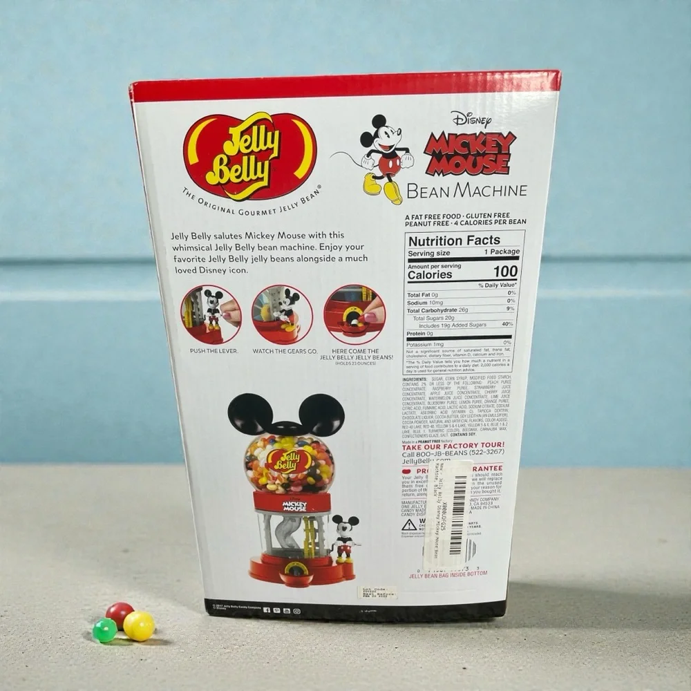 Disney Mickey Mouse Jelly Belly Dispenser - Red and Black